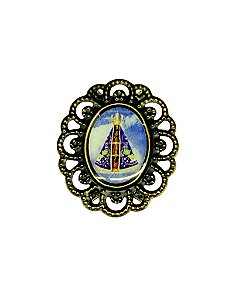 Entremeio / medalha Vintage ouro velho Nsra Aparecida