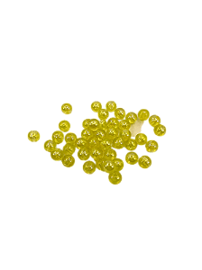 240 Contas Acrílica Amarela Cintilante 8mm