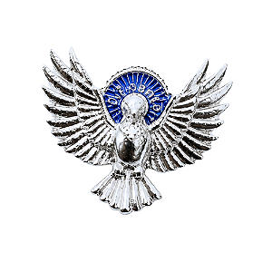Broche Divino Espírito Santo Níquel