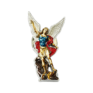 Broche São Miguel Arcanjo Colorido