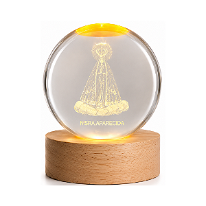 Luminária Bola Nossa Senhora Aparecida 3D