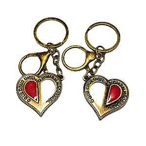 Chaveiro Casal Ouro Velho