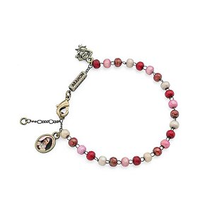 Pulseira Novena de Santa Teresinha 4mm