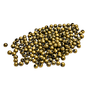 Conta Metal Ouro Velho 2mm 2Gr