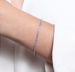 Pulseira Riviera no banho de ródio