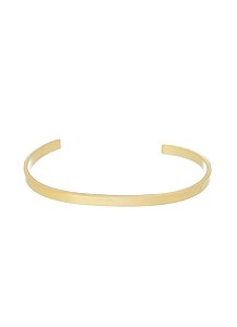 Bracelete fosco no banho de ouro