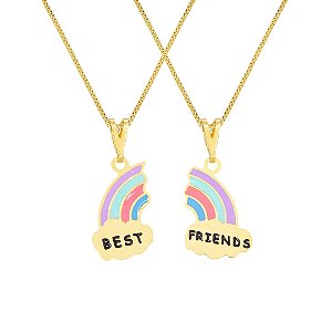 2 Colares infantil "Best Friends" - melhores amigas