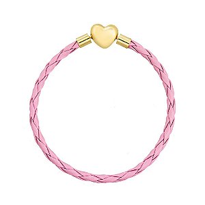 Pulseira de couro para berloques infantil