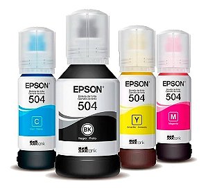 Refil de Tinta Epson 504 |  L4150 L4160 L6191 L6161 L6171 L14150  | Original