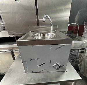 Pia De Assepsia Aço Inox C/ Acionamento - (NOVO)