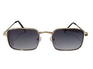 Óculos De Sol Retangular Com Armação De Metal