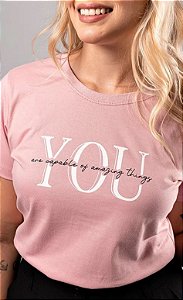 T-Shirt feminina you rose