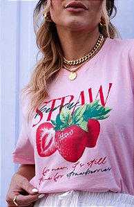 T-Shirt Strawberry Rosa