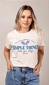 T-Shirt feminina Simple Off