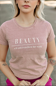 T-Shirt feminina estonada beautiful