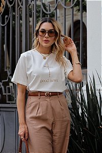 T-Shirt feminina Good news Off