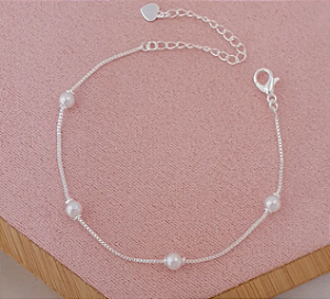Pulseira Pérola Folheada