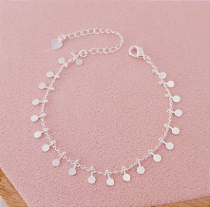 Pulseira Moedas Folheada