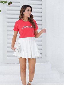 T-Shirt Feminina Estonada Amore