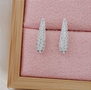 Brinco Gota Zircônias