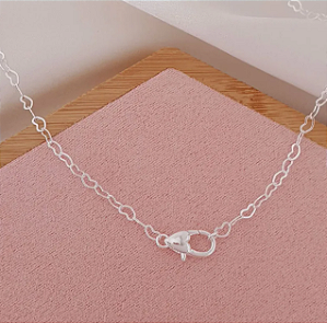 Choker Fecho Coração Folheado