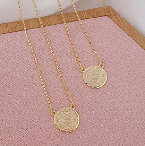 Escapulário Oração do Pai Nosso Folheado