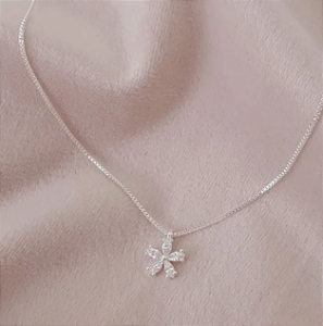 Choker Flor Zircônia