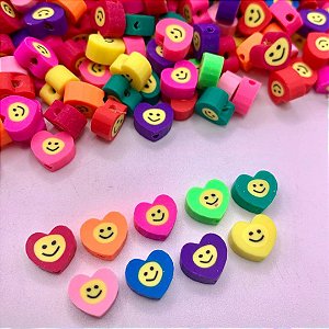 Miçanga Infantil Coração P/ Pulseira Colar 50 - Peças