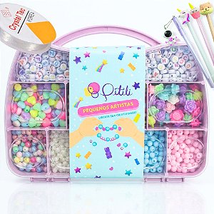 Kit de Miçangas Para Montas Pulseira 1800 Peças Presente