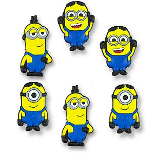 Aplique Emborrachado Minions 6 Peças