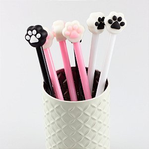 Caneta em Gel Patinha Papelaria Fofa Kit Com 6 Canetas