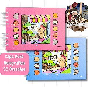 Livro de Colorir Bobbie Goods 50 Folhas 180 Gramas Capa Dura