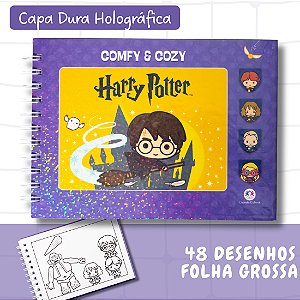 Livro de Colorir Harry Potte Original Capa Dura Holográfica Folha 180g Estilo Bobbie Goods