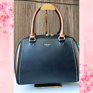 BOLSA TULIPA COR: PRETA / MARROM