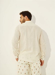 CAMISA LINHO RELAX  BEGE