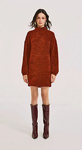 VESTIDO CURTO GOLA ALTA