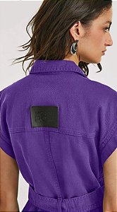 COLETE LONGO COM FAIXA MORENA ROSA