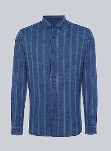 CAMISA ML COMFORT SLUB LISTR