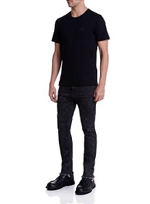 CAMISETA FLAME TRANSFER BLACK JOHN JOHN