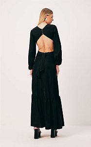 VESTIDO COM COSTAS ABERTA E AMARRACAO FRONTAL DIMY