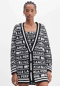 CARDIGÃ TRICOT ALONGADO LANÇA PERFUME