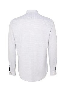 CAMISA ML SLIM MAQUINETADA CINZA CLARO DUDALINA