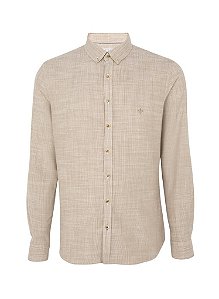 CAMISA ML COMFORT SLUB LIST  BEGE MEDIO DUDALINA