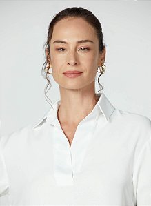 CAMISA DECOTE V OFF WHITE