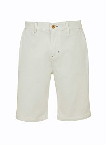 BERMUDA SARJA TEXTURA BRANCO DUDALINA