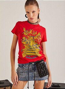 CAMISETA ESTAMPADA  VERMELHO IFE