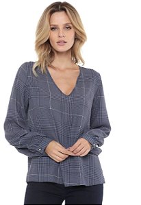 BLUSA COM DECOTE V LANÇA PERFUME