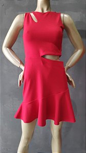 VESTIDO ABERTURAS E SAIA  VERMELH  MORENA ROSA