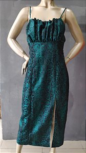 VESTIDO SUPER MIDI DE ALCAS LANÇA PERFUME
