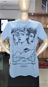 CAMISETA ESTAMPADA  AZUL ETEREO COLCCI